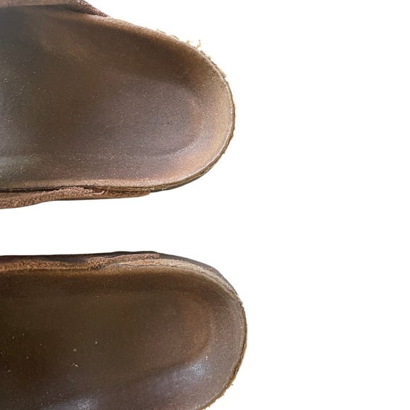 Birkenstock Womens Arizona Oiled Leather Two Strap Slide Sandals Size 40 (9-9.5) main image 3